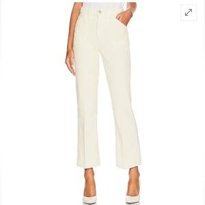 Re/Done Corduroy 70 Originals‎ Pocket Loose Flare Pants Vintage Ivory Size 29